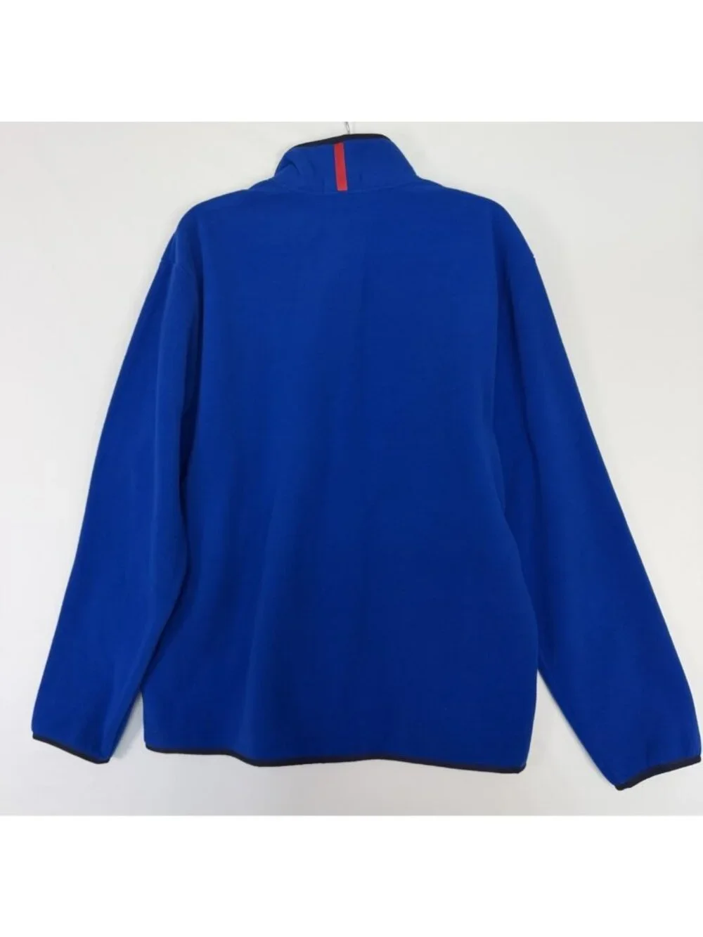 Polo Ralph Lauren Men's L Large Fleece Pullover Mock Neck Blue Snap Jacket New
